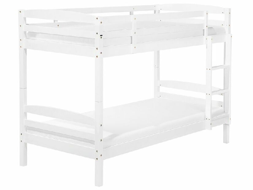 Emeletes ágy 90 cm RESPOND (ágyráccsal) (fehér)