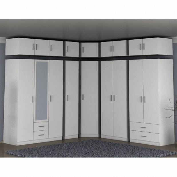 Sarok felépítmény szekrényre Izetta Típus 8 (fehér)
