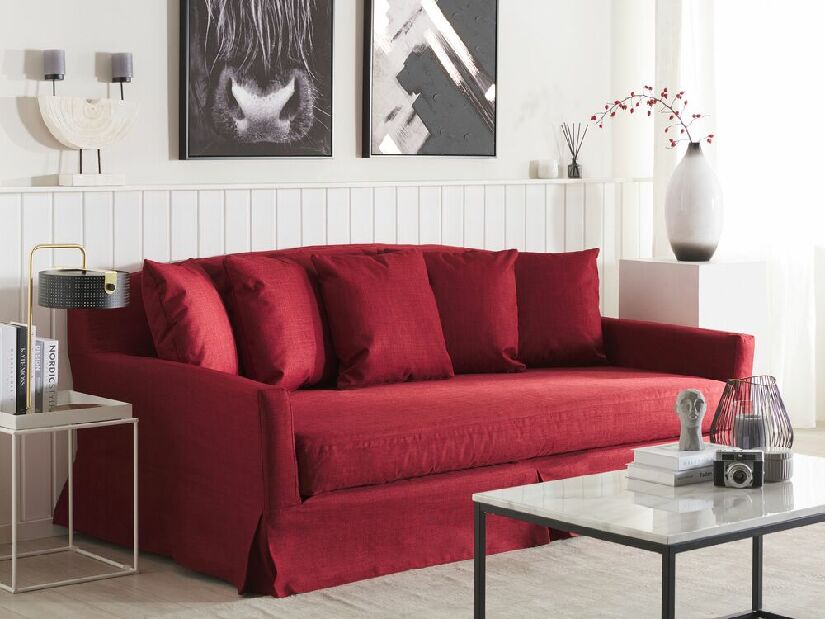 Háromszemélyes kanapé GALOREA (piros)