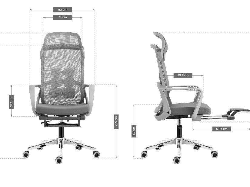Irodai szék Matryx 3.6 (szürke)