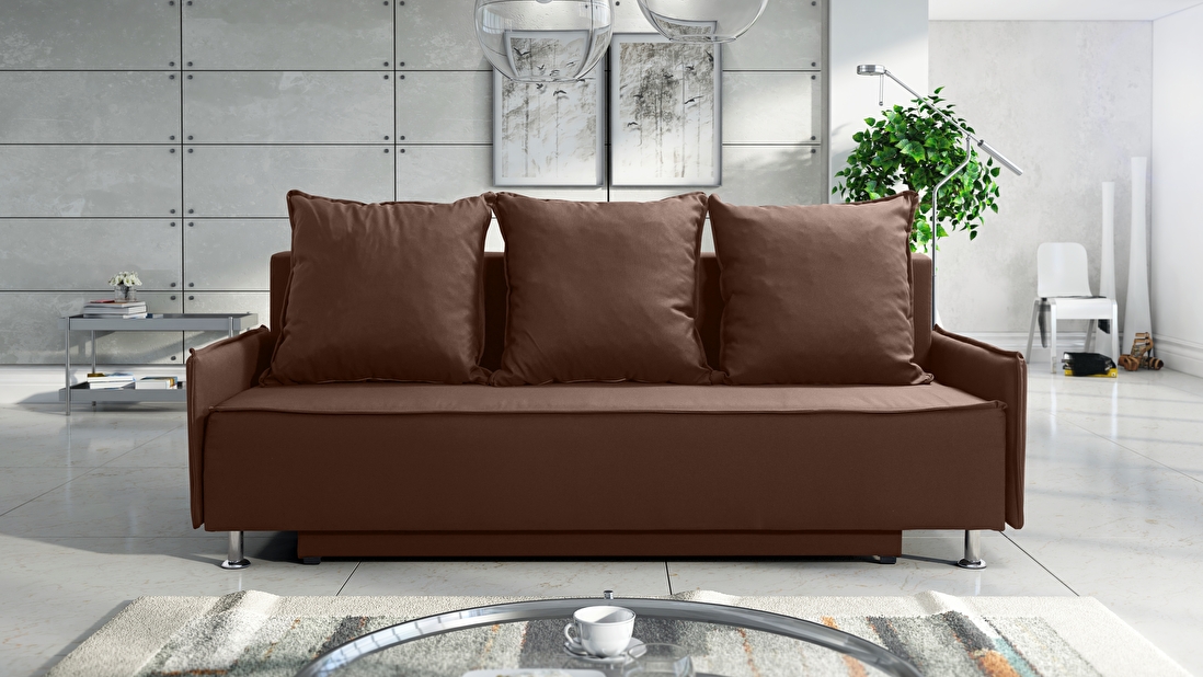 Kétszemélyes kanapé Token (sötétbarna)
