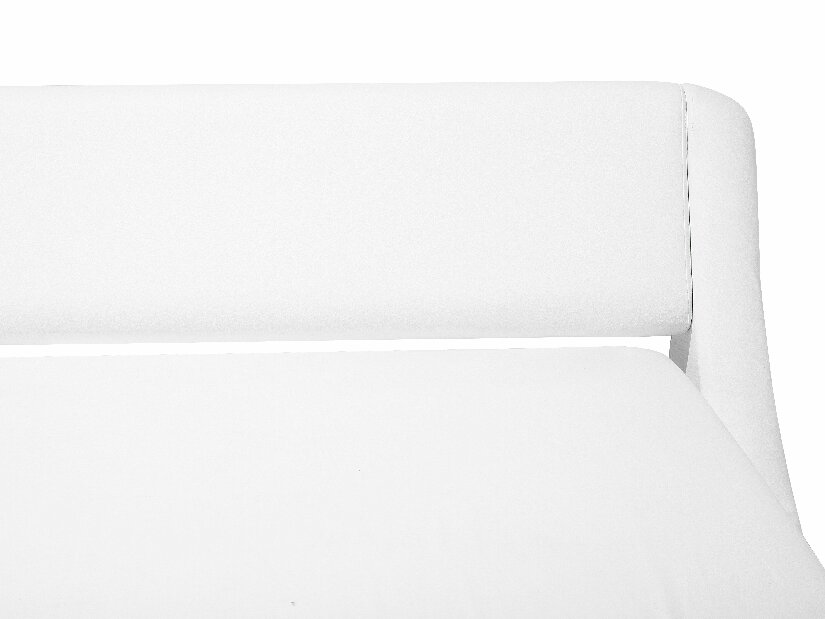 Franciaágy 180 cm AVENUE (ágyráccsal és tárolóhellyel) (fehér)