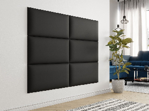 Kárpitozott fali panel Mirjan Pazara 84x42 (öko-bőr soft 11 (fekete)