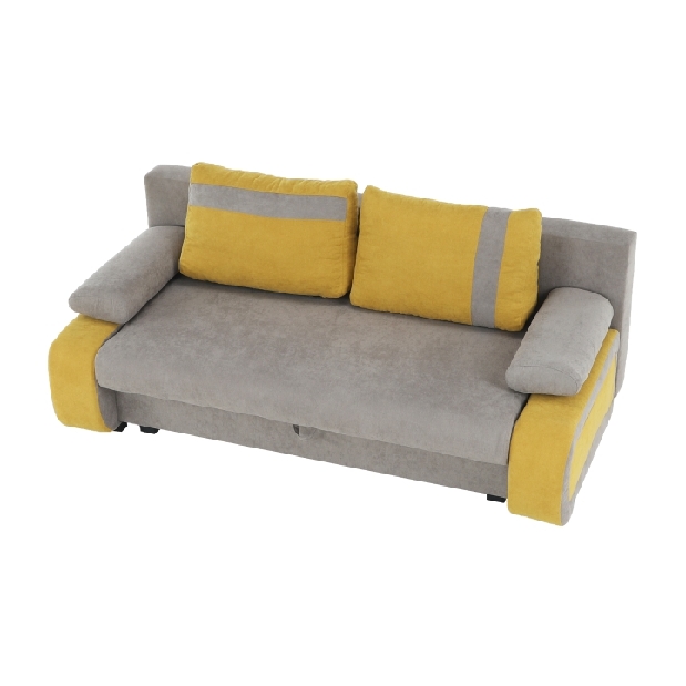 Háromszemélyes kanapé Bralda (sárga + szürke) *kiárusítás