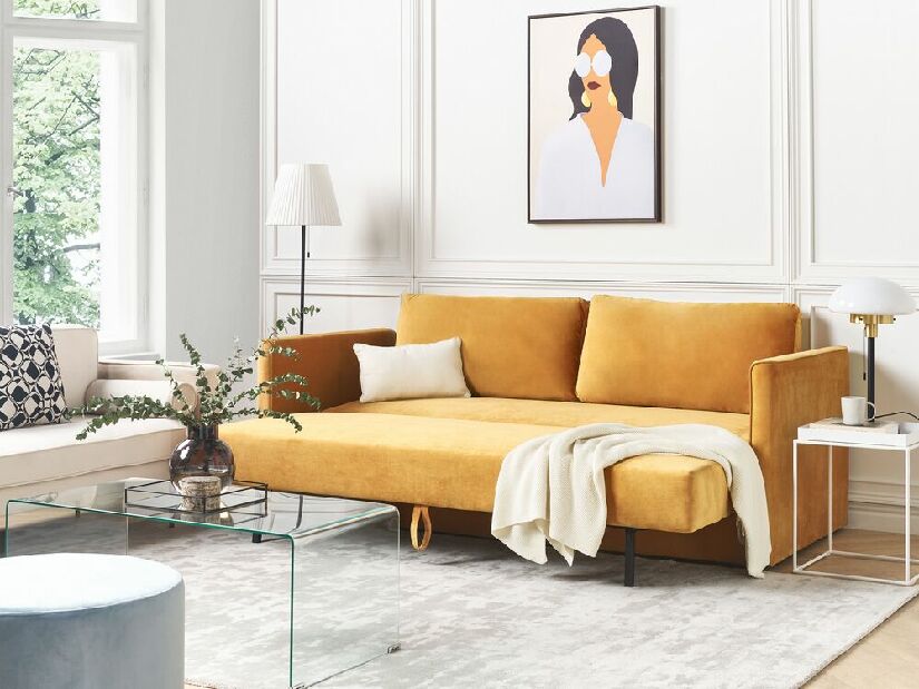 Háromszemélyes kanapé Esme (sárga)