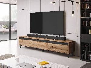 TV asztal Nell (fa + fekete)