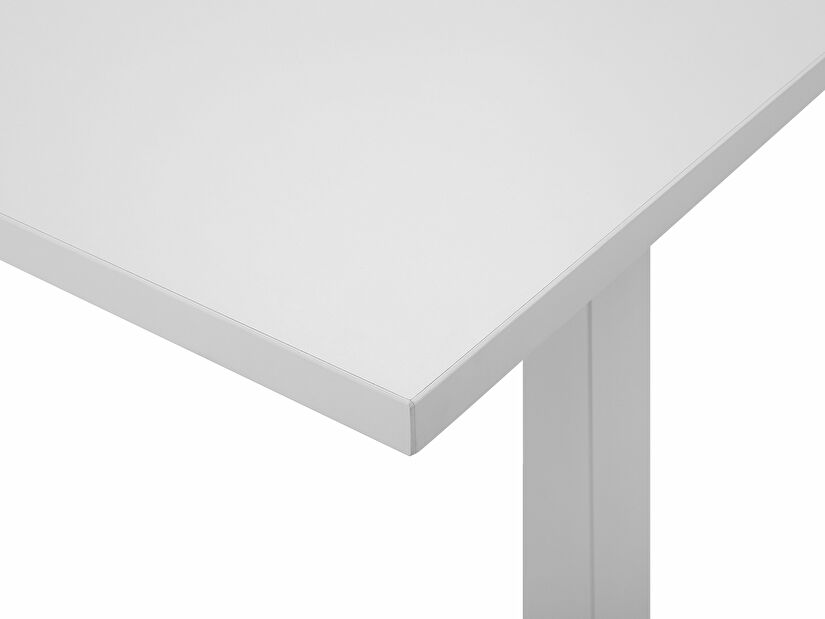 Íróasztal UPPER II (130 x 72 cm) (MDF) (fehér) (el. beállítható)