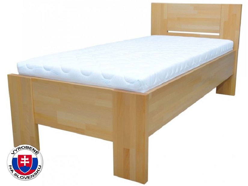 Egyszemélyes ágy 210x120 cm Nicky Fejtámla (masszív)
