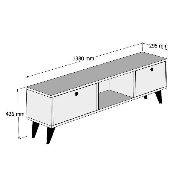 TV asztal/szekrény Serra