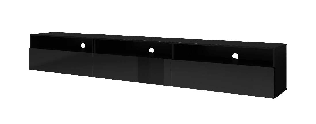 TV asztal Alease Typ 40 (fekete + fényes fekete)