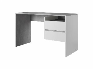 PC asztal Paca 3 (beton + matt fehér)
