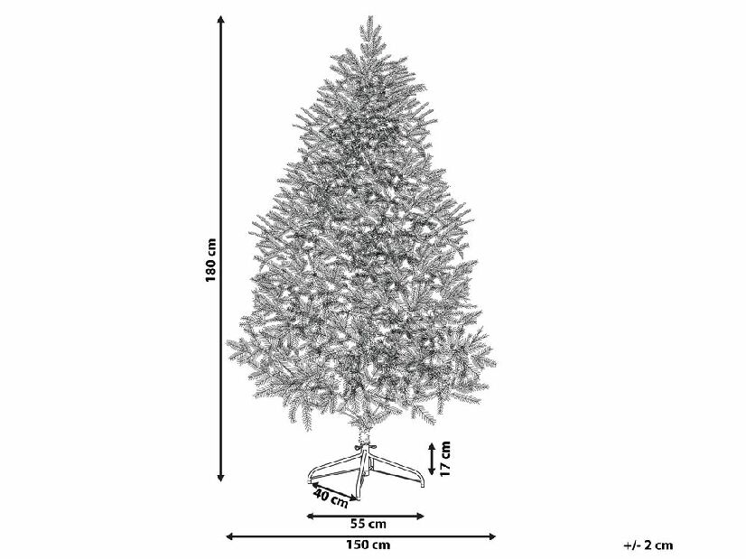 Karácsonyfa 180 cm Fergus (kék)