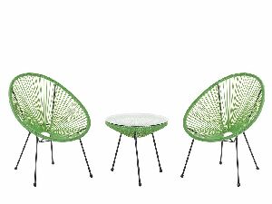 Kerti bútor szett ALVAREZ II (zöld) (2 fő részére)