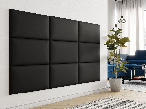 Kárpitozott fali panel Mirjan Pazara 70x40 (öko-bőr Soft 011 + fekete)