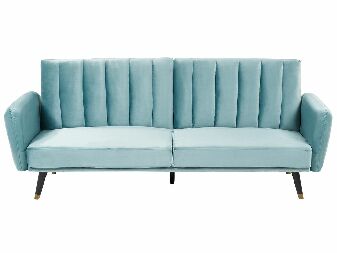 Háromszemélyes kanapé zsámollyal  Eldridge (kék)