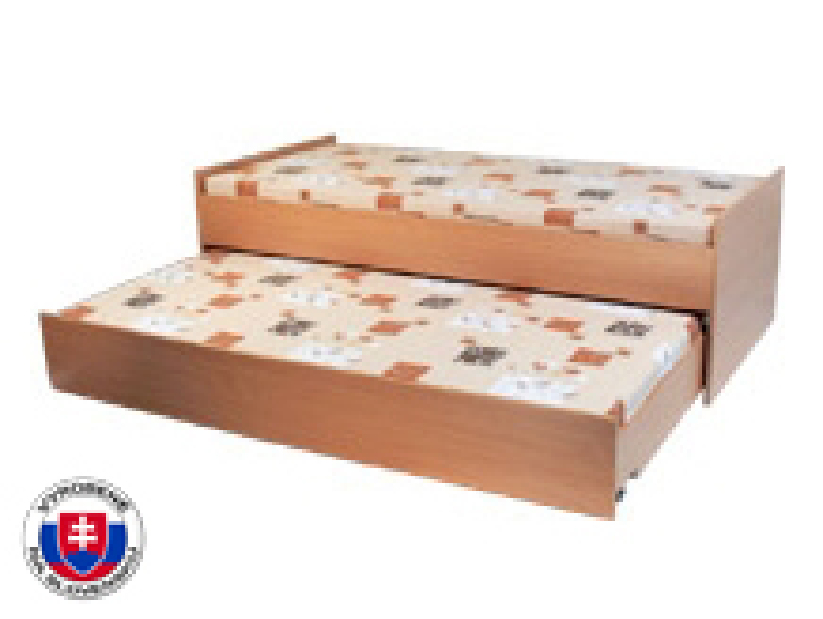 Széthúzható ágy 90 cm Nichol (ágyrácsokkal matracok nélkül)