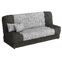 Háromszemélyes kanapé Asora (barna + világosbarna)