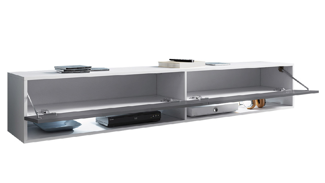 TV asztal/szekrény Mirjan Aldesia 180 (smart beton) (RGB LED világítás Mirjan színes)