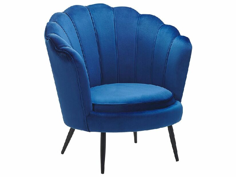 Fotel LAVIKE (bársony) (kék)