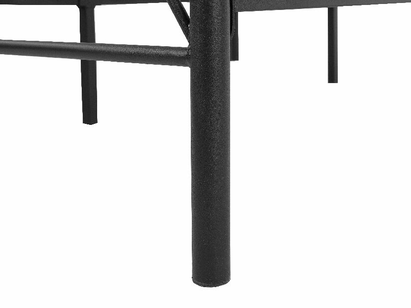 Franciaágy 160 cm DIROU (ágyráccsal) (fekete) *kiárusítás 