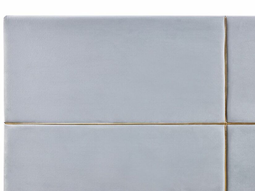 Franciaágy 180 cm Anais (ezüst) (ágyráccsal) (tárolóhellyel)