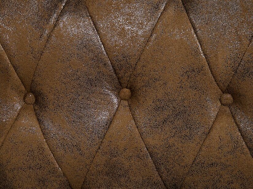 Franciaágy 180 cm CAVILLA (ágyráccsal) (barna)