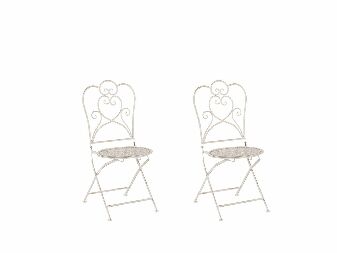 Kerti szék szett 2db TRAVISO (fém) (bézs)