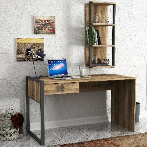 PC asztal Lofty (dió)