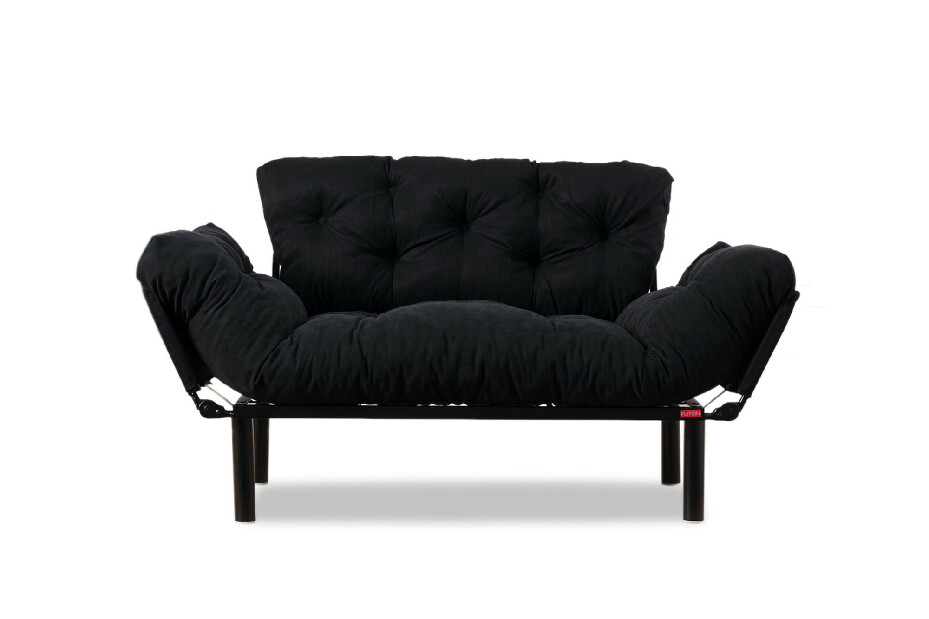 Széthúzható fotel Nitty (fekete)