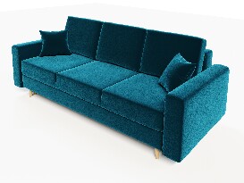 Szétnyitható kanapé Kineton (türkiz)