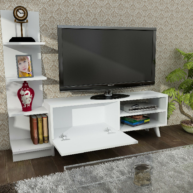 TV asztal/szekrény Sensei (fehér)