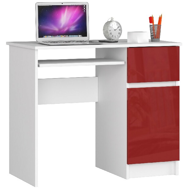 PC asztal Bhaskar (fényes piros) (J)