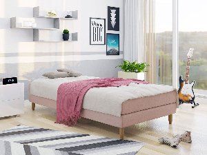 Egyszemélyes ágy 120 cm Mac 1 (rózsaszín) (matraccal)