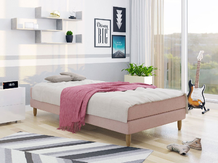 Egyszemélyes ágy 120 cm Mirjan Mac 1 (rózsaszín) (matraccal)