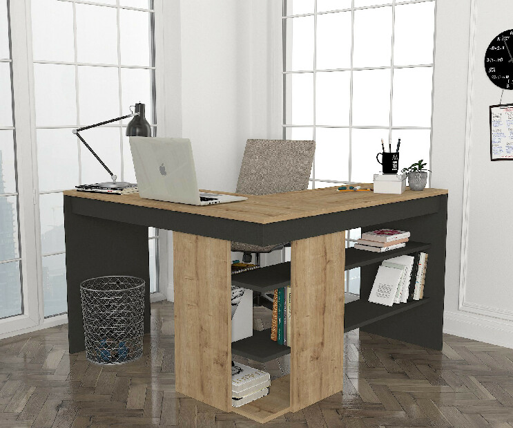PC asztal Styko (antracit)