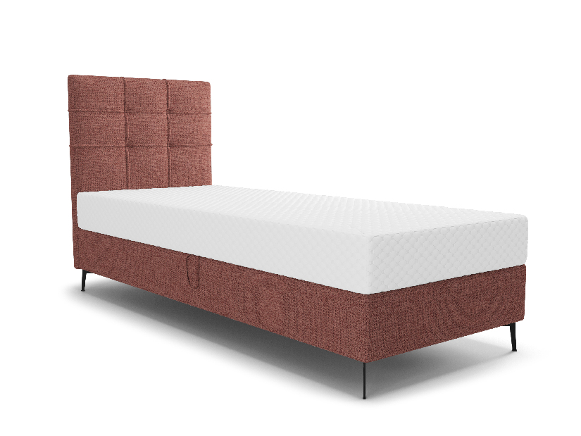 Egyszemélyes ágy 80 cm Infernus Comfort (terakotta) (ágyráccsal és tárolóhely nélkül)