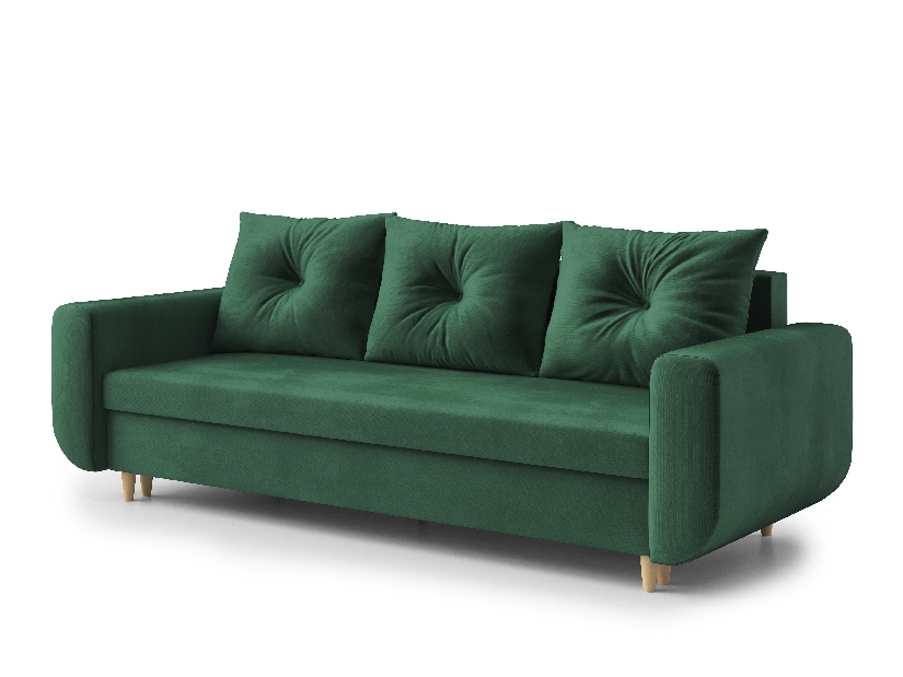 Háromszemélyes kanapé Maugli (sötétzöld)