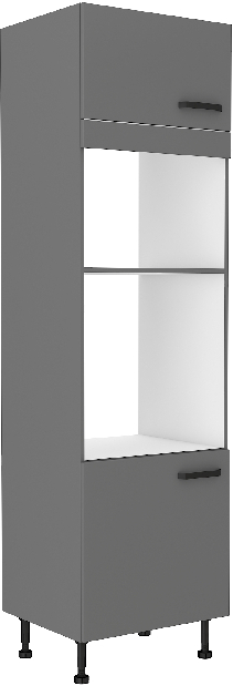 Konyhai élelmiszeres szekrény a sütöhöz Nesia 60 DPM 215 2F (Antracit)