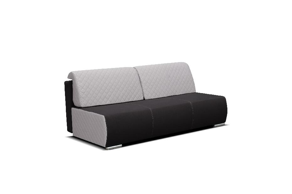 Háromszemélyes kanapé Lottie (szürke + fekete)