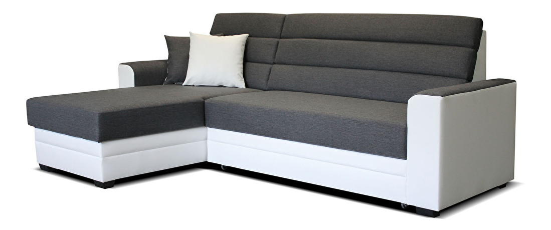 Sarok kanapé Ülőke Ulm L+2F (szürke + fehér) (B)