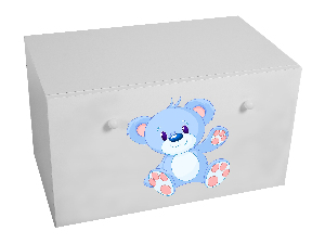 Gyermek tároló box Ione (fehér)