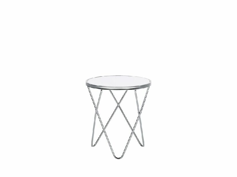Asztal Meredith (fehér és ezüst)