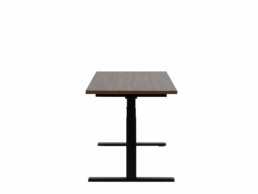 Íróasztal UPPER II (160 x 72 cm) (MDF) (sötét fa) (manuálisan beállítható)