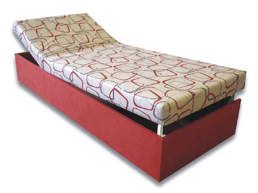 Egyszemélyes ágy (dívány) 80 cm Darcy (Tégla 41 + Dodo 1008) *kiárusítás