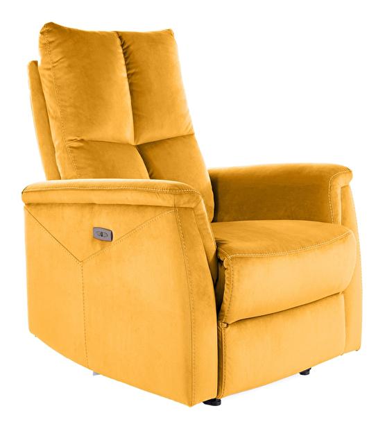 Széthúzható fotel Noel (sárga)