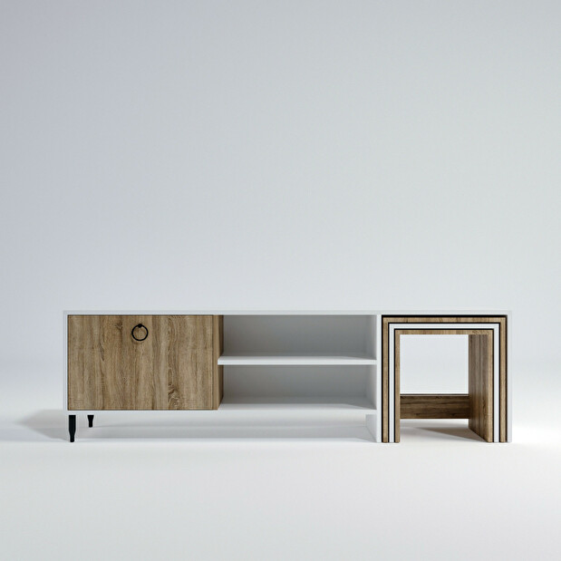 TV asztal/szekrény Zirion (fehér)
