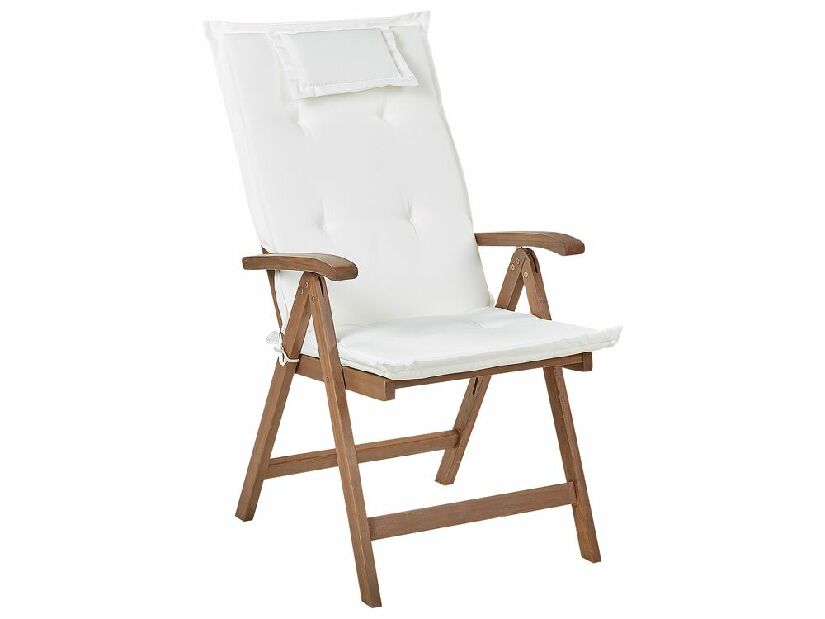 Kerti szék szett 2 db. Amati (sötét fa + krém)