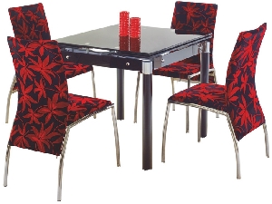 Étkezőasztal Haule fekete (4-6 fő részére) (fekete)