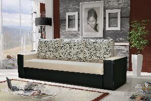 Háromszemélyes kanapé Lavelle (bézs + fekete)