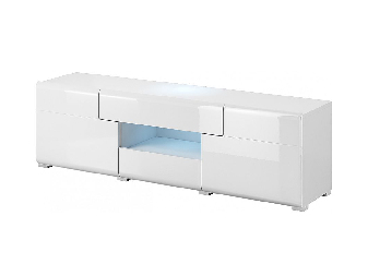 TV asztal Tamie Typ 41 (fehér+ fényes fehér)